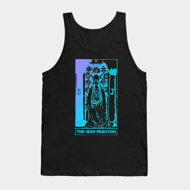 The High Priestess Tarot Card Rider Waite Tank Top by srojas26